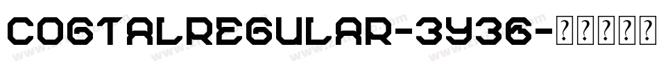 CogtalRegular-3y36字体转换