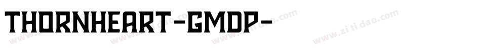ThornHeart-gmdp字体转换