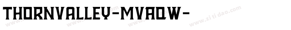 ThornValley-MVAqw字体转换