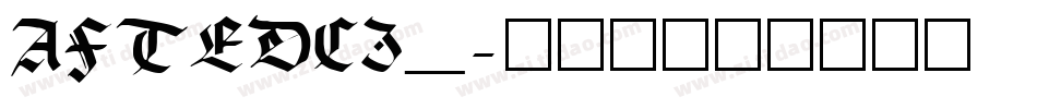 AFTEDCI_字体转换
