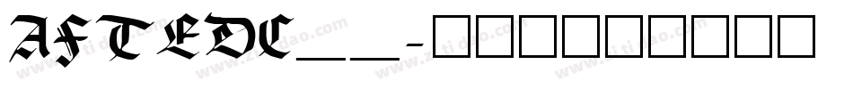 AFTEDC__字体转换