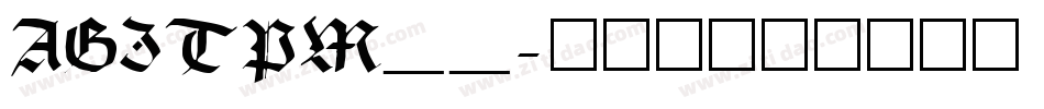 AGITPM__字体转换