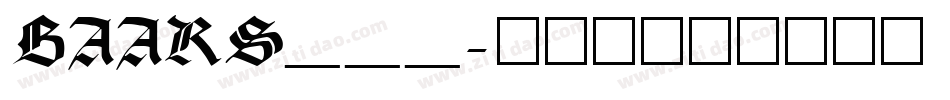 BAARS___字体转换