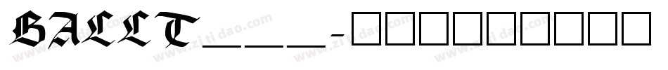 BALLT___字体转换
