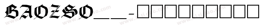 BAOZSO__字体转换
