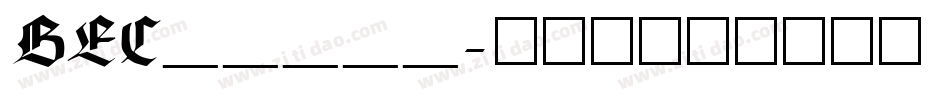 BEC_____字体转换