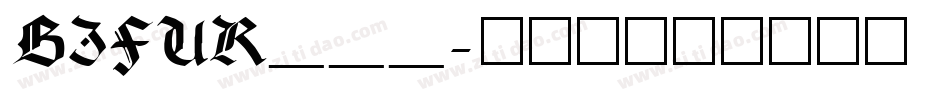 BIFUR___字体转换