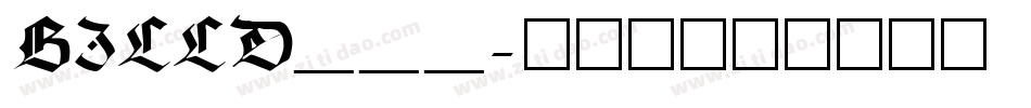 BILLD___字体转换