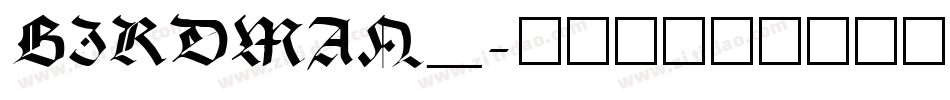 BIRDMAN_字体转换