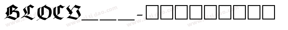 BLOCV___字体转换