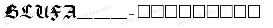 BLUFA___字体转换