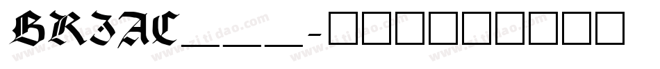 BRIAC___字体转换