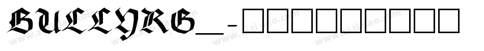 BULLYRG_字体转换
