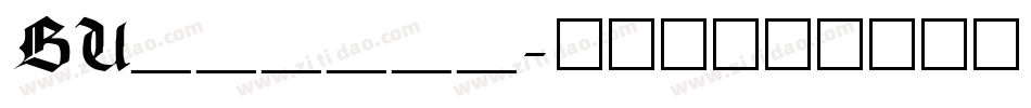 BU______字体转换