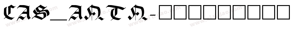 CAS_ANTN字体转换