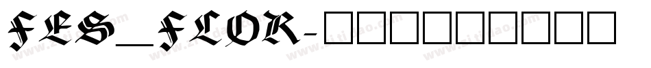 FES_FLOR字体转换