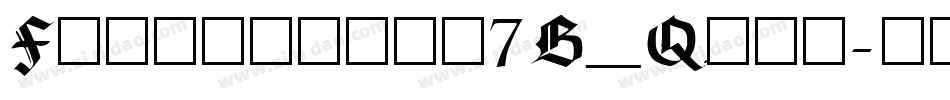Farrington7B_Qiqi字体转换