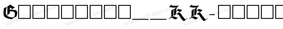 Gregorian__KK字体转换