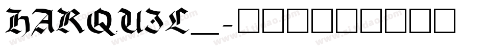 HARQUIL_字体转换