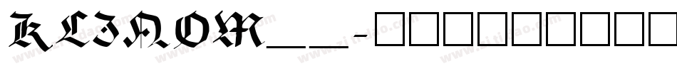 KLINOM__字体转换