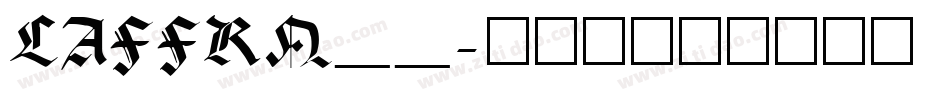 LAFFRN__字体转换