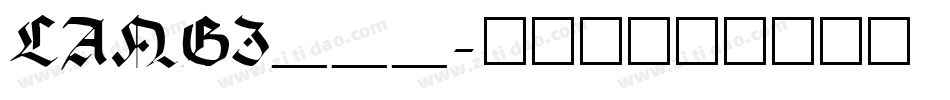 LANGI___字体转换