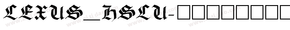 LEXUS_HSLU字体转换