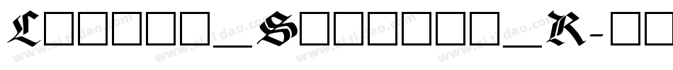 Lakisa_Stencil_R字体转换