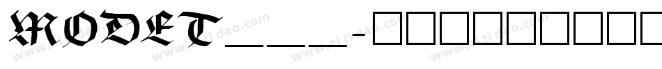 MODET___字体转换
