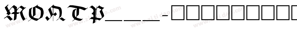 MONTP___字体转换
