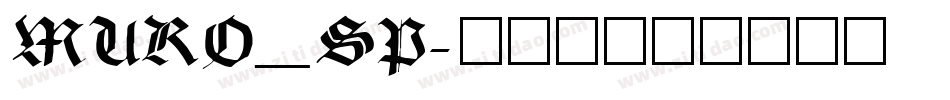 MURO_SP字体转换