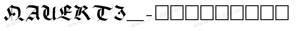 NAUERTI_字体转换