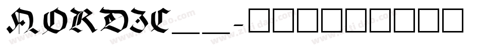 NORDIC__字体转换