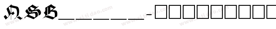 NSB_____字体转换
