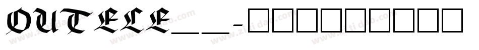 OUTELE__字体转换