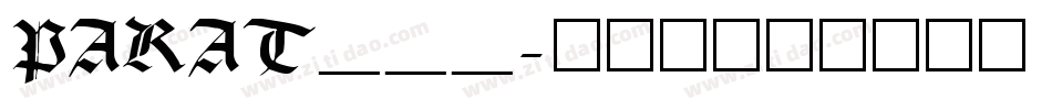 PARAT___字体转换