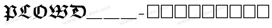 PLOWD___字体转换