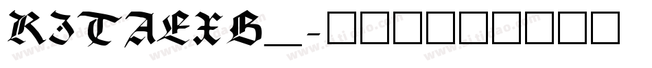 RITAEXB_字体转换