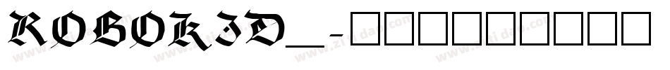 ROBOKID_字体转换