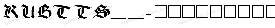 RUBTTS__字体转换