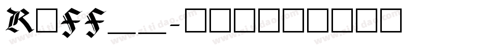 RxFF__字体转换