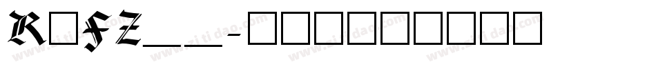 RxFZ__字体转换