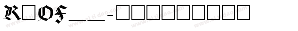 RxOF__字体转换