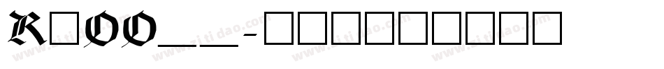 RxOO__字体转换