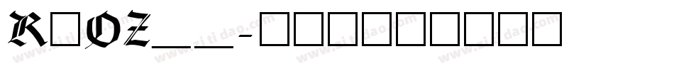 RxOZ__字体转换