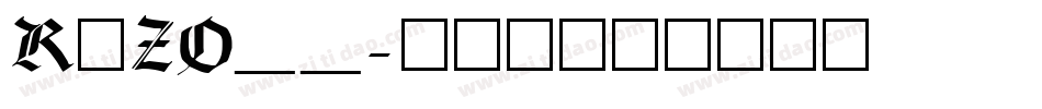 RxZO__字体转换