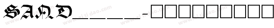 SAND____字体转换