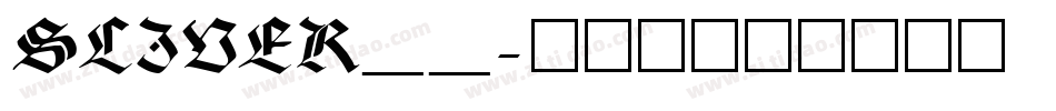 SLIVER__字体转换