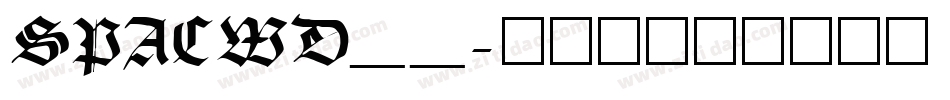 SPACWD__字体转换