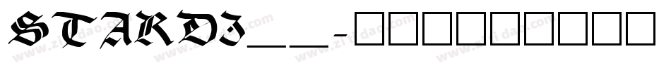 STARDI__字体转换